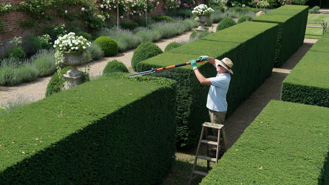 Hedge cutting and shaping