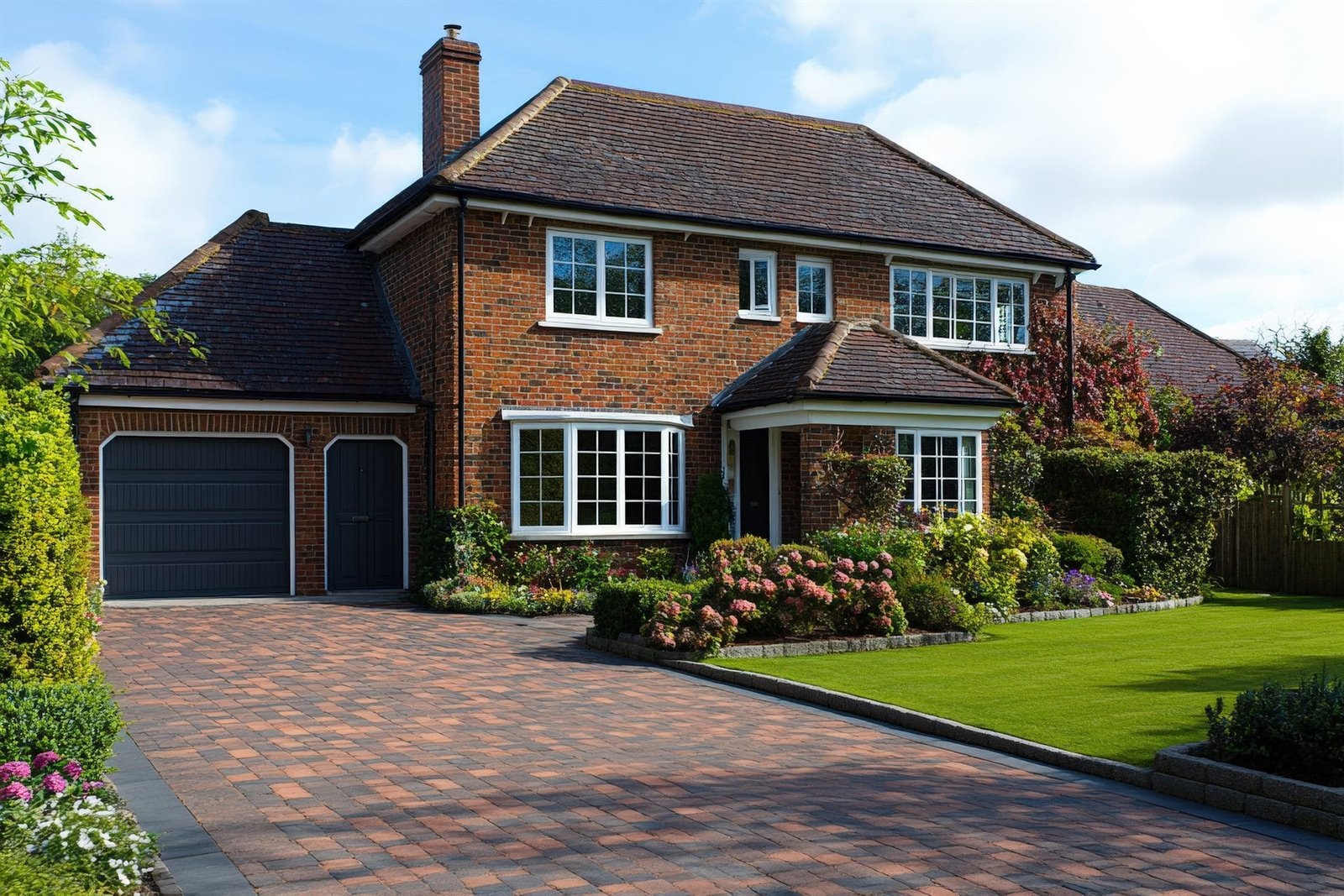 Block paved driveway